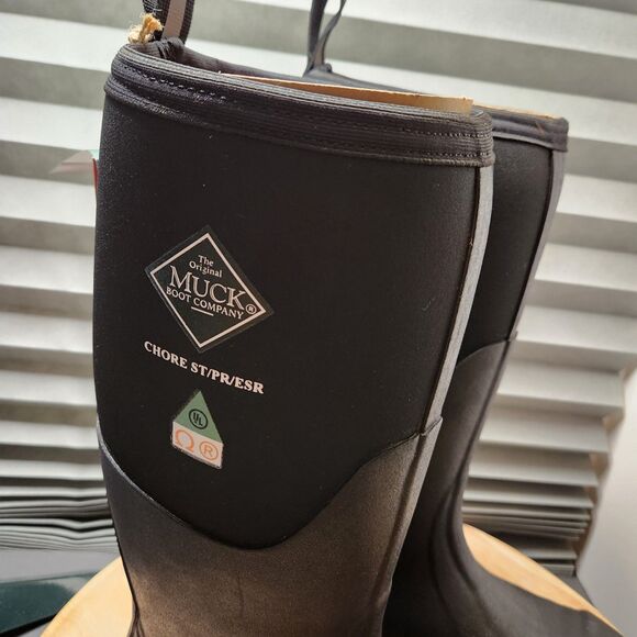 Muck Boot Men’s Size 8 Steel Toe Work Boots – Puncture Resistant - Picture 7 of 12